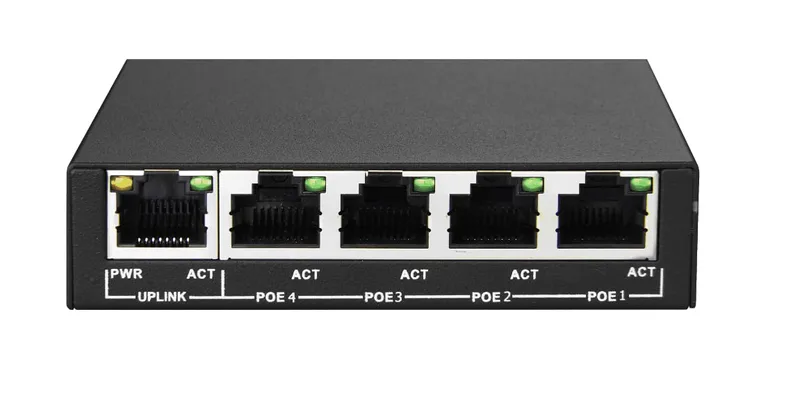 POE Switch PS504 Power Over Mini Ethernet