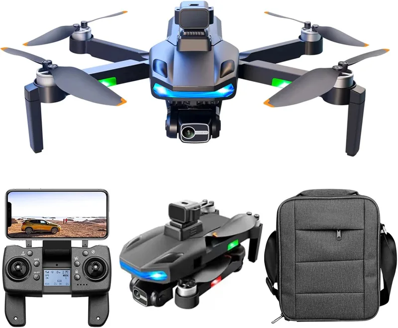 4K flygkamera, drönare, GPS-positionering HD-flygfotograferingsdrönare, 5G 1 km bildöverföringsavstånd, GPS/optiskt flöde dubbel positionering
