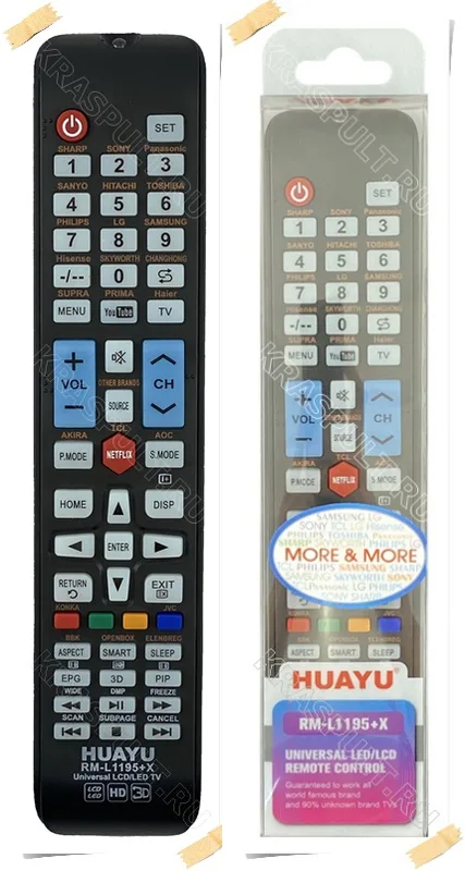 MTK TV fjärrkontroll HUAYU RM-L1195+X PLUS Kompatibel
