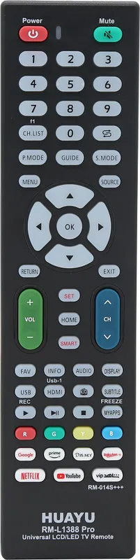 MTK HUAYU RM-L1388 Pro TV fjärrkontroll Ersättning