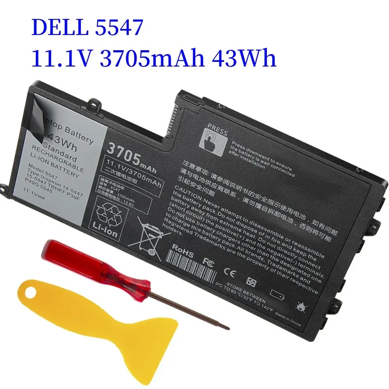 11,1 V 43 Wh TRHFF laptopbatteri kompatibelt med Dell Inspiron
