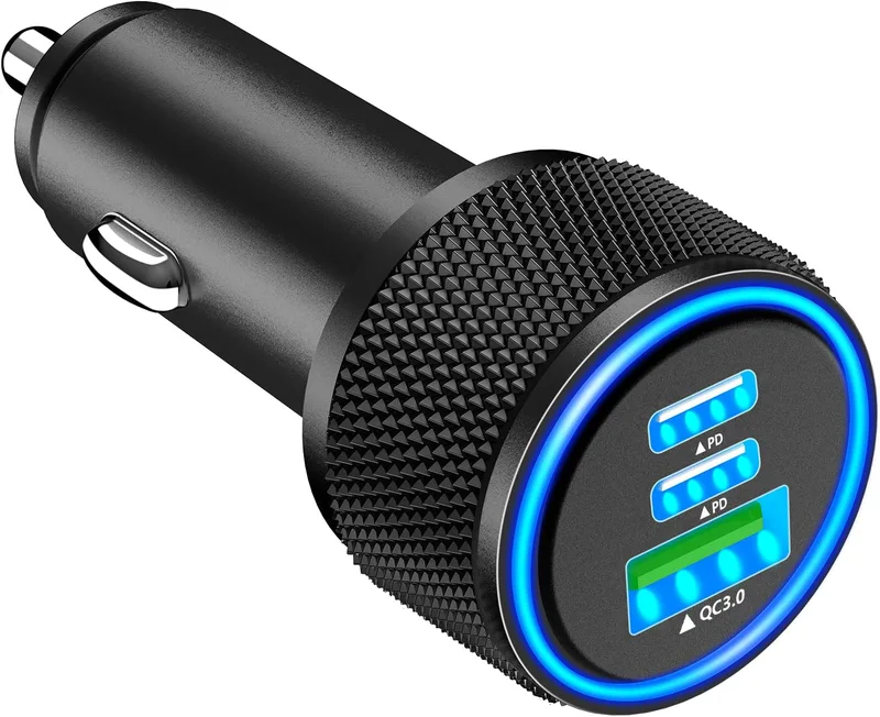 UGREEN 3-port cigarettändare USB C PD30W billaddningsadapter