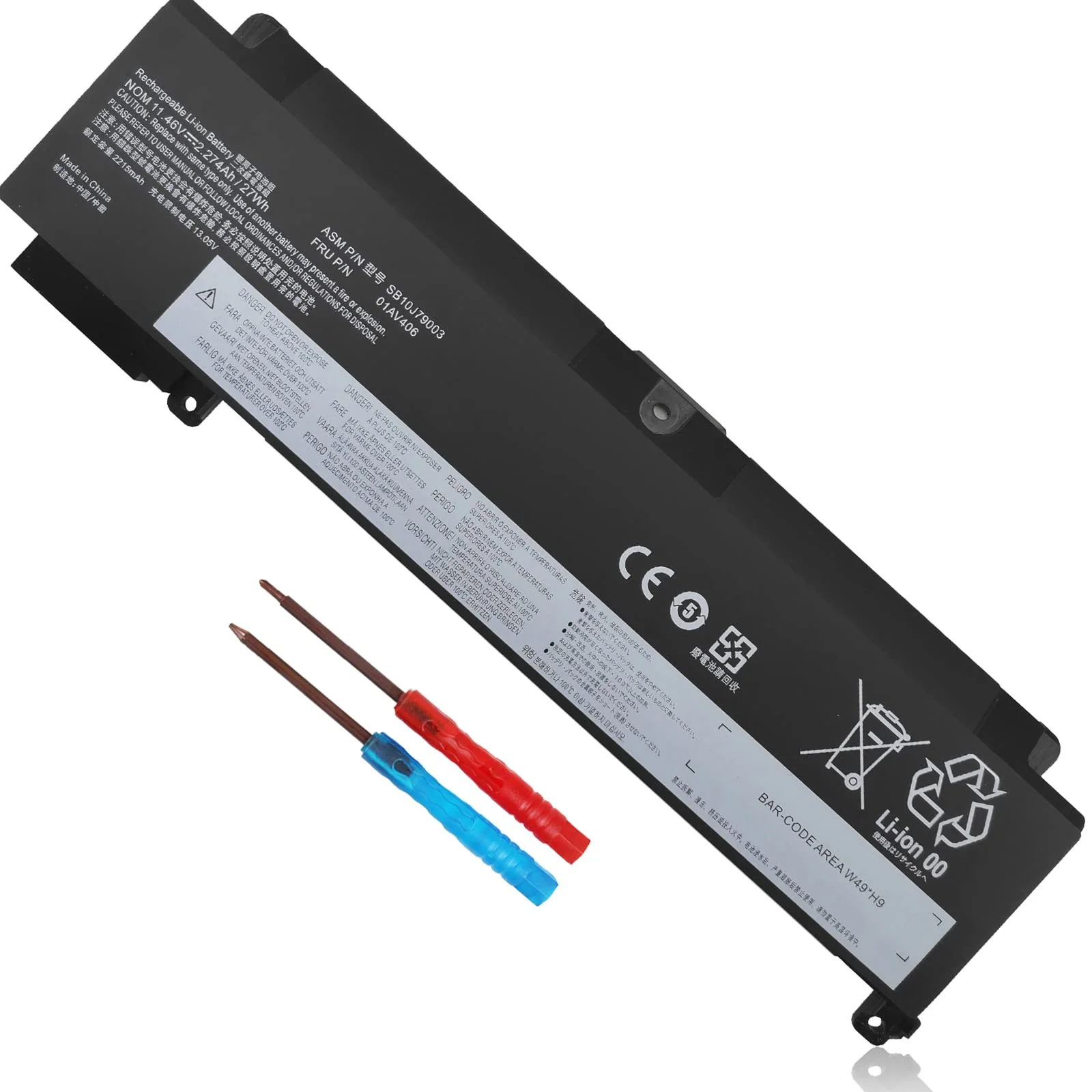 BLESYS batteri för Lenovo Thinkpad T460s T470s serie