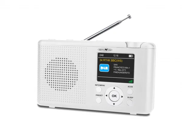 REFLEXION TRA23I/WH bärbar internetradio