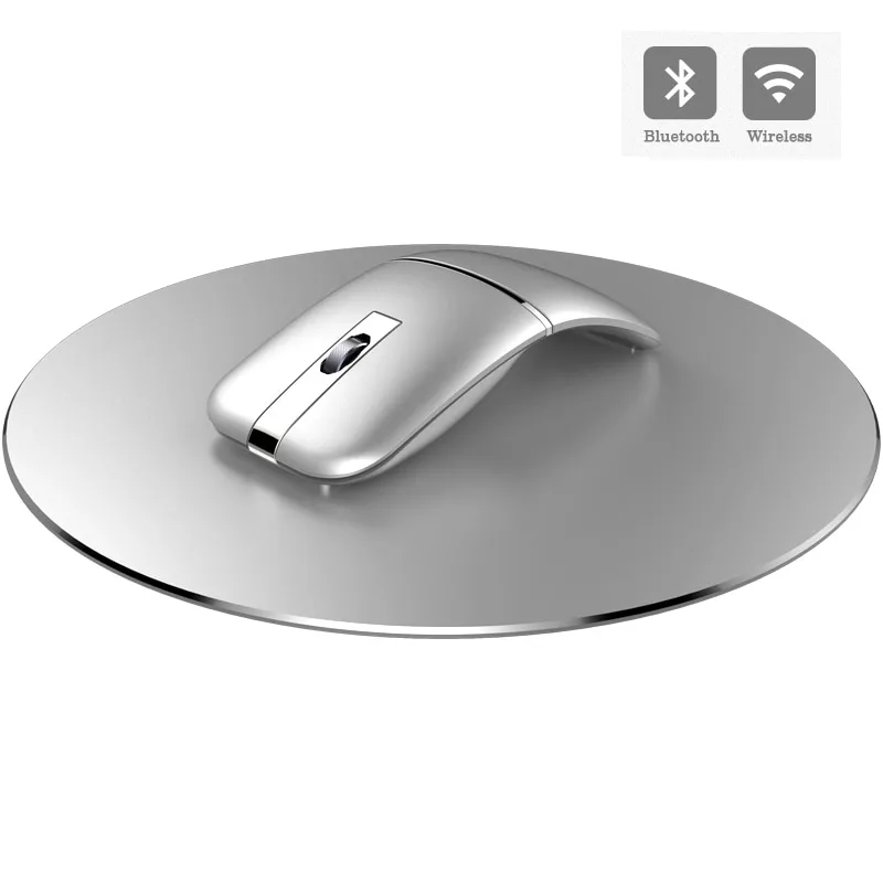 UrChoiceLtd trådlös mus, 2,4 GHz musformad passande Ergonomisk böjd sladdlös USB optisk spelmus med nanomottagare datormus för Apple Macbook Air Pro P