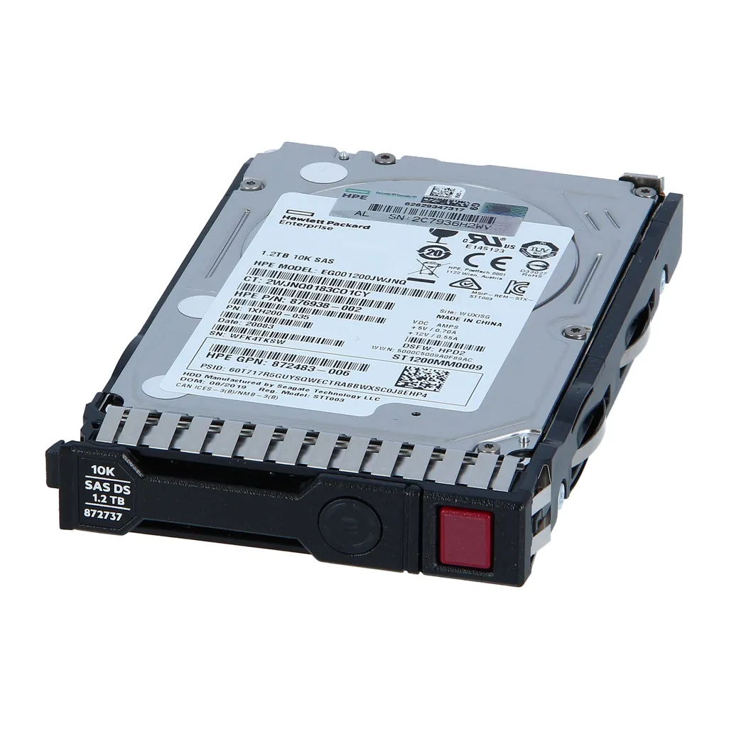 1200GB SAS 10000RPM 2.5" interna hårddiskar 1,2 TB 2.5"