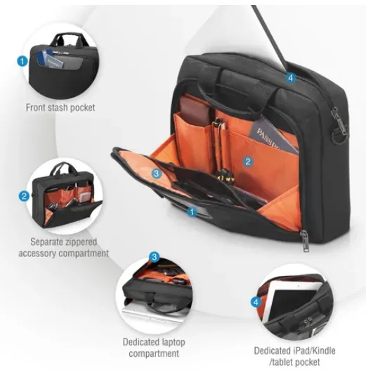 Everki Advance 29,5 cm (11.6") Brevtaske Sort