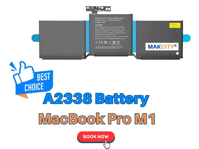 Batteri för MacBook Pro 13-tum A2338(2020、2022)