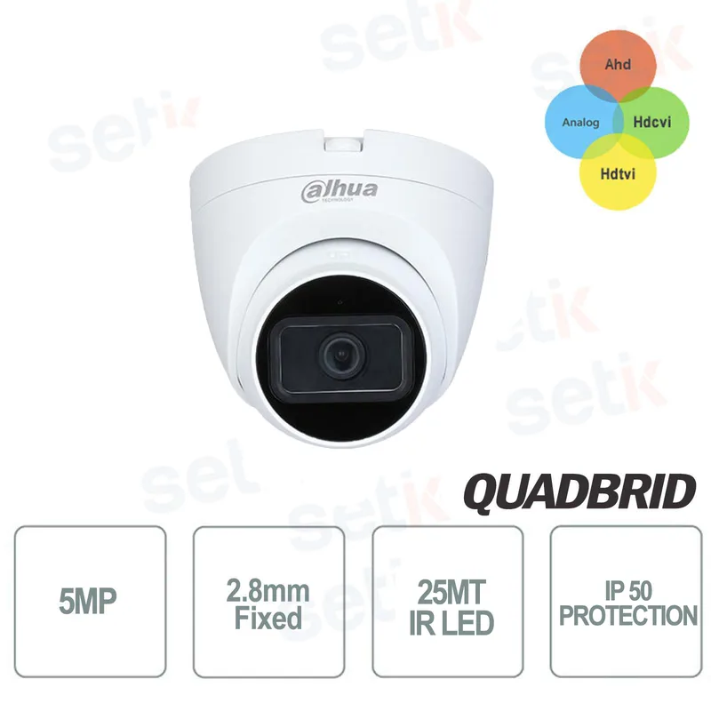 DAHUA – 5 MP hybrid 4-i-1 videoövervakningskamera