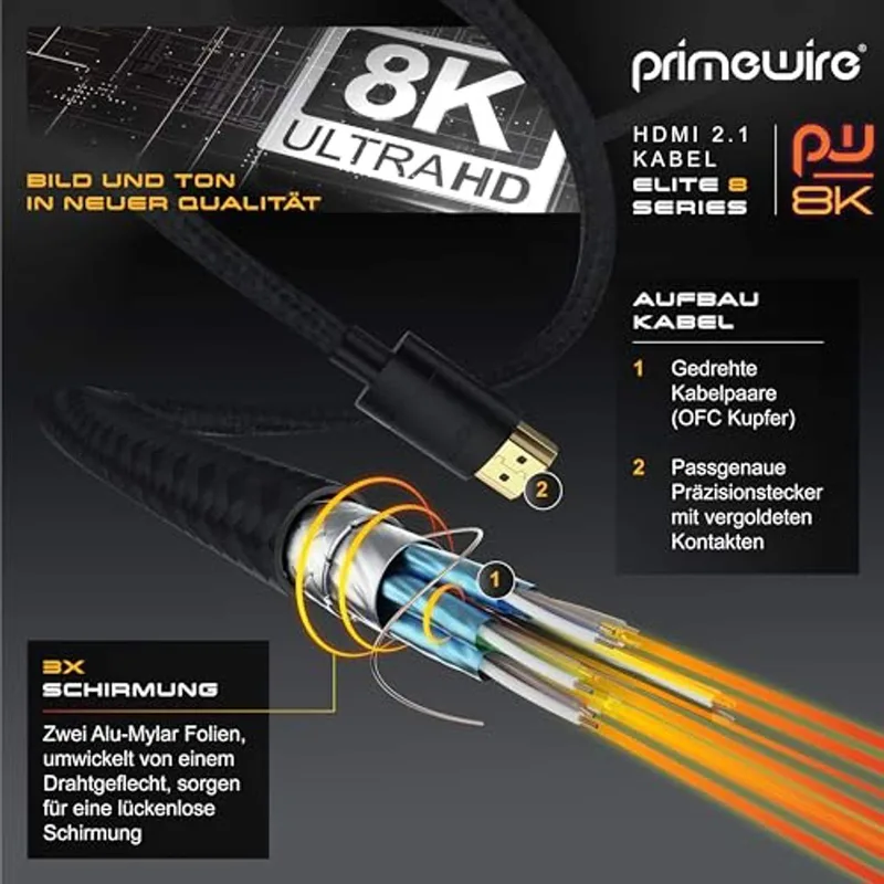 CSL – 8 k/4k HDMI-kabel 2,1/2,0