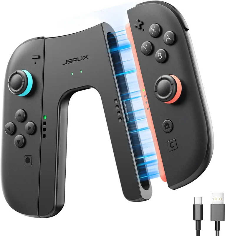 JSAUX Laddare kompatibel med Nintendo Switch 2 JoyCon