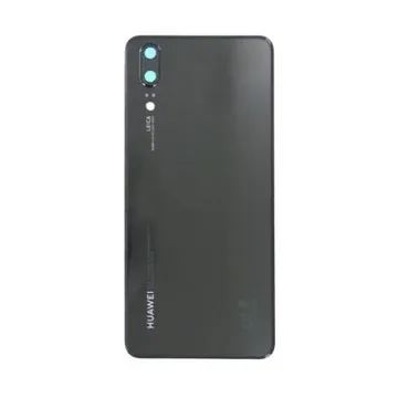 Original batterilucka för Huawei P20 LITE batterilucka bakskydd baksida svart