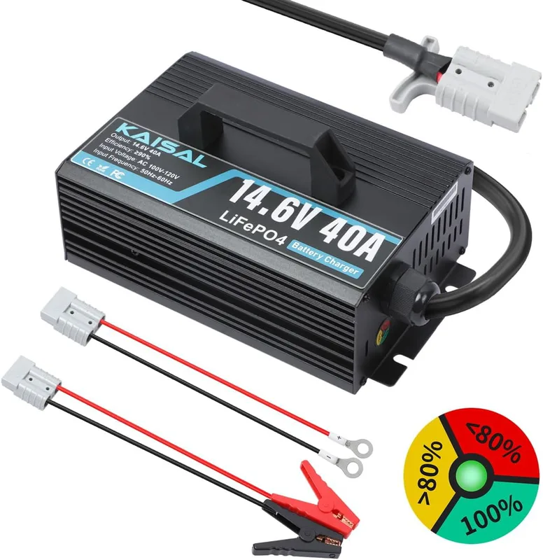 KAISAL 14.6V 40A LiFePO4 Batteriladdare