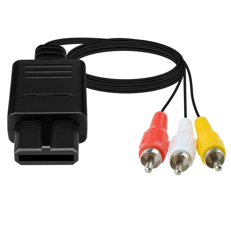 AV-kabel, stereoljud Video AV RCA-kabel för GameCube/NGC/64