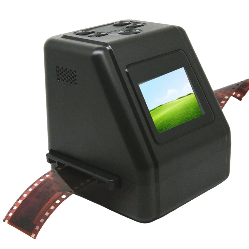Digital Filmskanner, Bärbar Digital Filmskanner Konverterar 126KPK, 135, 110, 8 Mm Filmer, Negativ Till 12 MP JPG Digitala Foton, 2-tums Färgskärm, Mini-USB-laddning