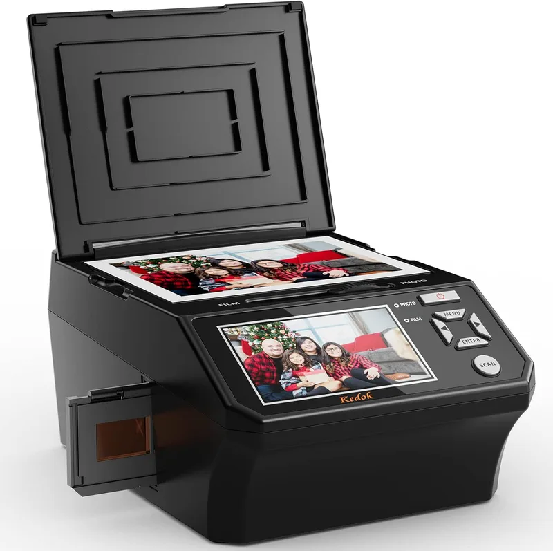 22 MP 35 mm negativ digital filmskanner med 5,0 tum färgdisplay
