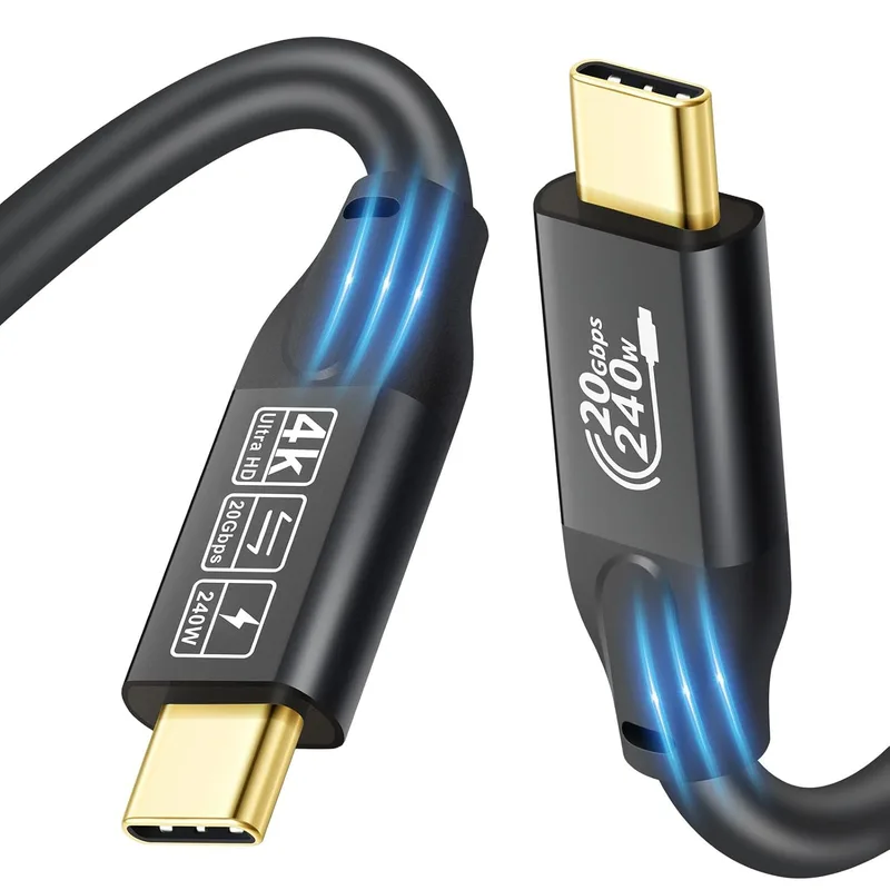 deleyCON 240 W 20 Gbps USB-C-Kabel 1m