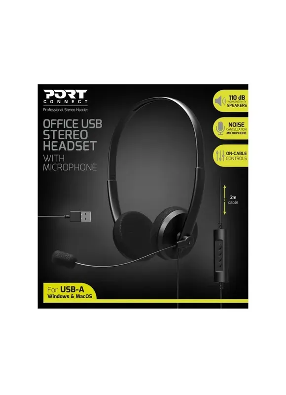 Port Designs PORTDESIGNER Stereoheadset med mikrofon Inbyggd mikrofon