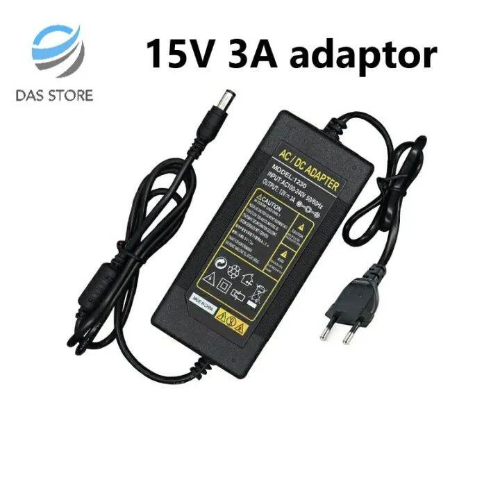Toppladdare strömadapter laddningsutgång DC 15 V 3 A 45 W