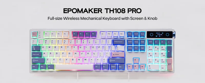 EPOMAKER TH108 Pro Trådlöst mekaniskt tangentbord