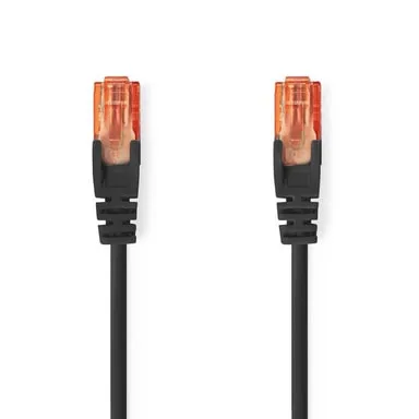 Equip 326416, RJ-45, Guld, Cat6, Svart