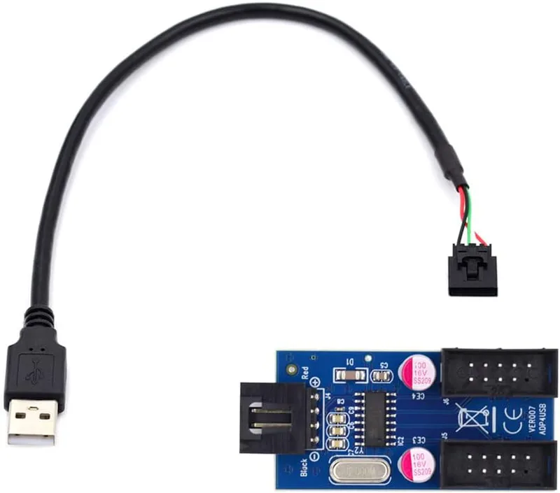 NFHK Single USB 2.0 kontakt typ A till moderkort
