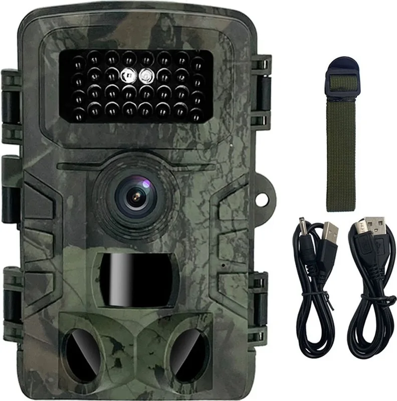 Actionkameror TL2300 Fullfärg Tidsförlust Kamera Utomhus vidvinkel 110 grader 1920 * 1080 Hd Fotovideo IP66 Övervakningsjaktkamera Flera fotografering