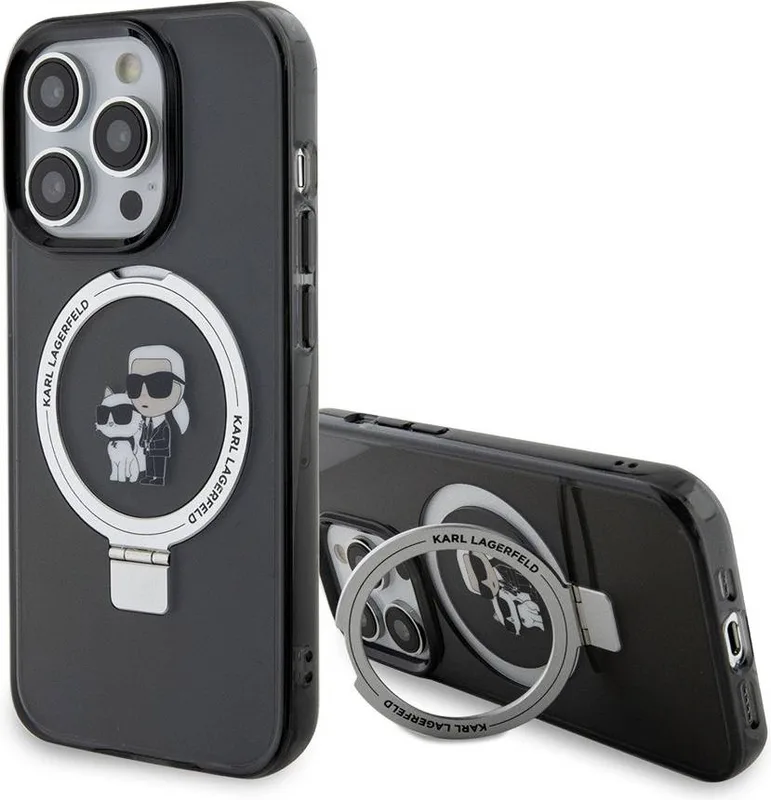Karl Lagerfeld Mobilskal till iPhone 15 Plus MagSafe Ringställ