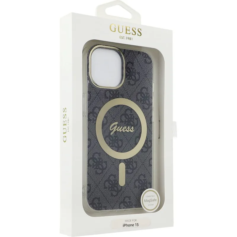 Guess iPhone 15 Skal 4G Pattern MagSafe