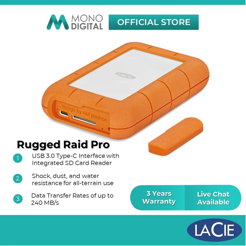 Lacie Rugged RAID Pro 4TB extern hårddisk
