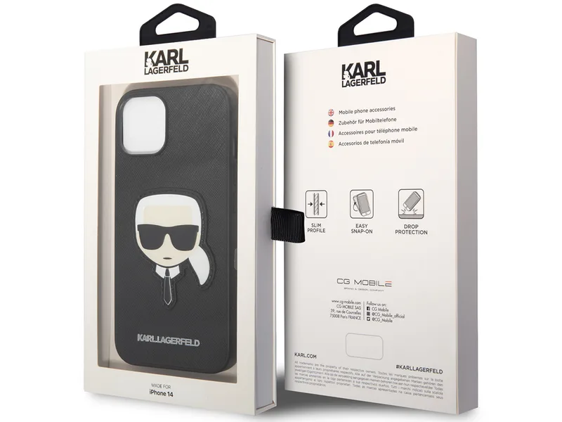 Karl Lagerfeld iPhone 14 Plus Skal Saffiano Karl