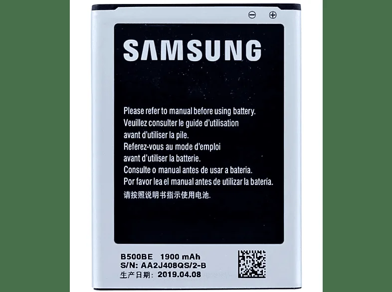 mobiltelefon batteri Samsung Galaxy S4 mini, Li-Ion 3, 8 V 1 900 mAh, (ersättning EB-B500BE)