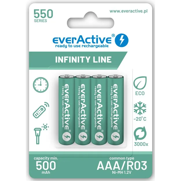 everActive AAA batterier 4-pack