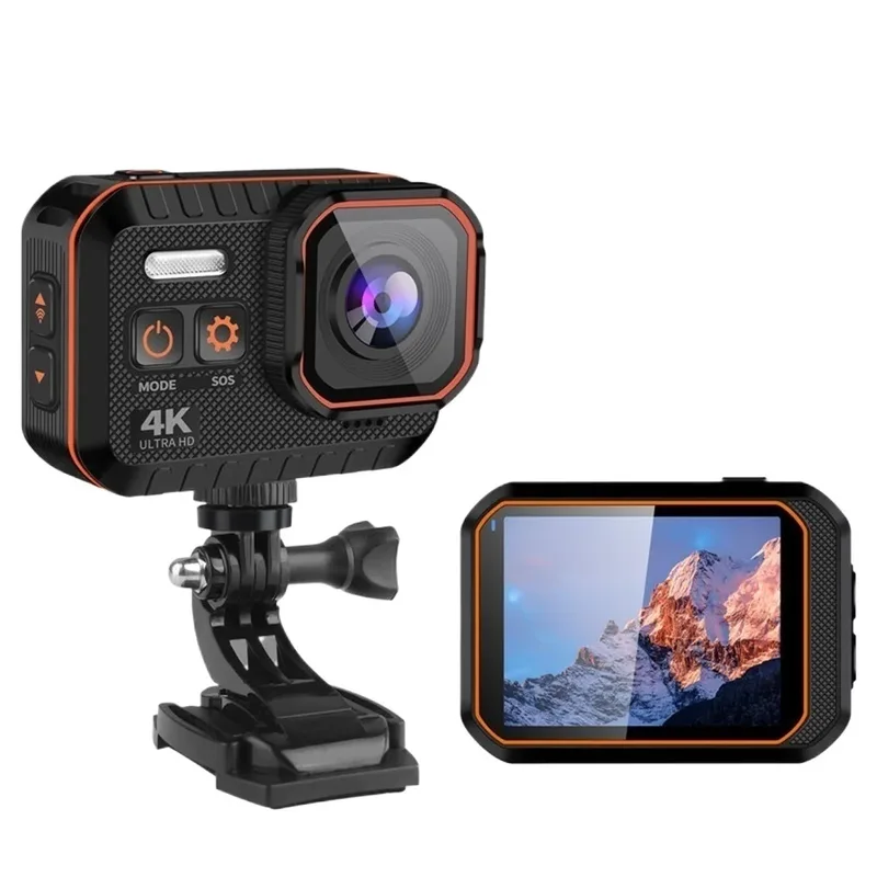 Actionkamera Recorder Fotografering Anti-Shake Vattentät Skidåkning Motorcykelhjälm Vlogg Tumme Sport Videokamera
