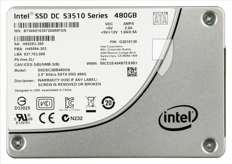 Intel ® SSDSC2BB480G601 DC S3510
