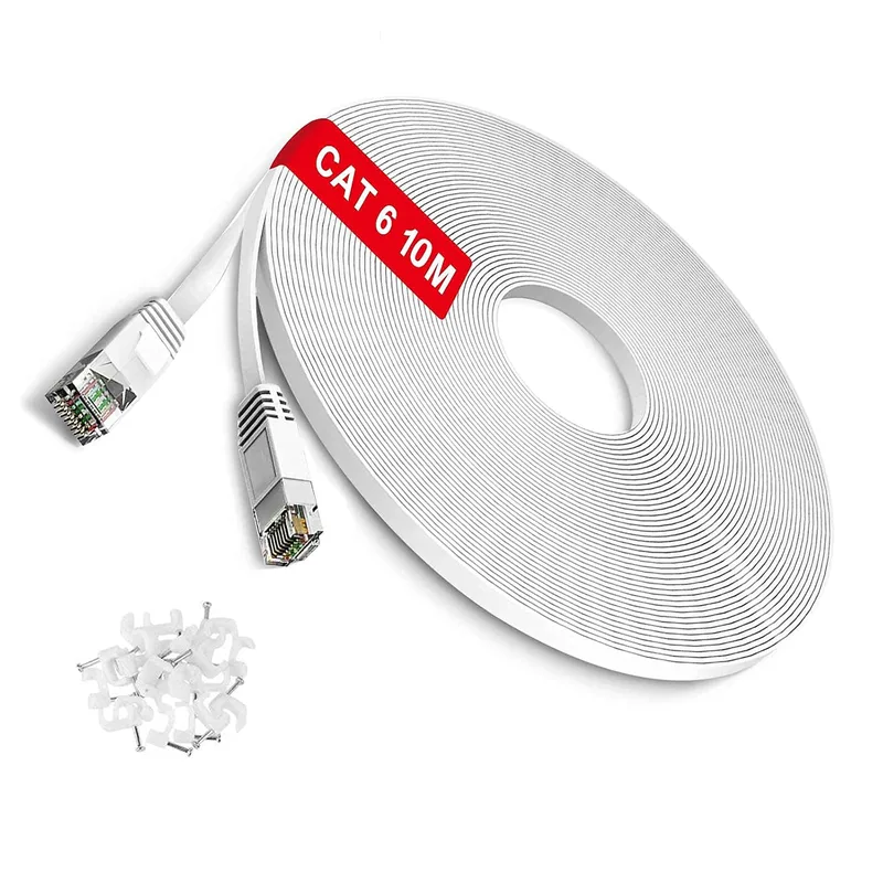 TBMax 10 m Ethernet-kabel platt Cat6