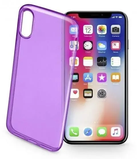 OEM Litchi Skin TPU Mobilskal till iPhone XS / X