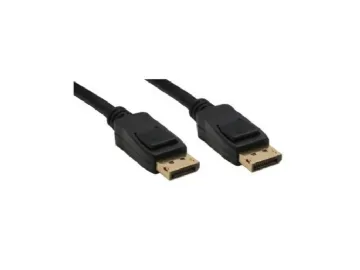 InLine 17102P, 2 m, DisplayPort, DisplayPort, Hankoppling, Hankoppling, Svart