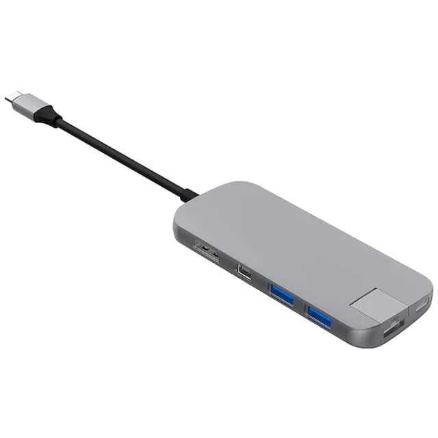 HYPER drive Slim USB-C 8-i-1 dockningsstation