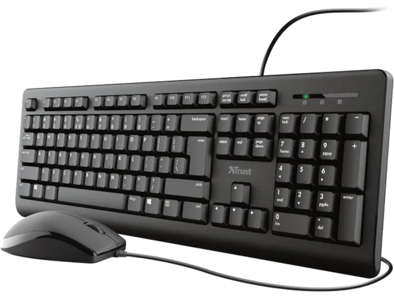 TRUST TKM-250 trådbundet tangentbord och mus